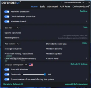 DefenderUI 1.45 DefenderUI 1.45